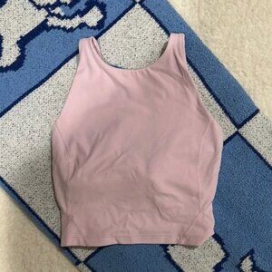 Lululemon High Neck Light Pink Tank Size 0